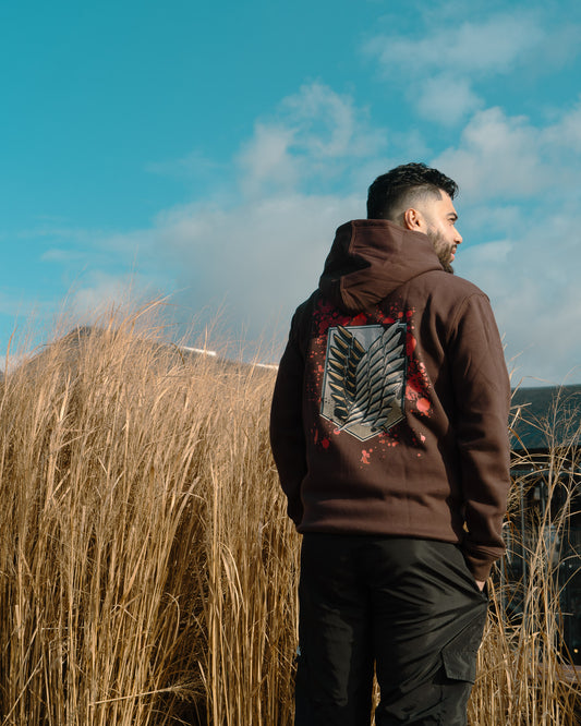 Chocolate Brown Wings of Freedom Hoodie